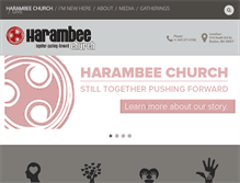 Tablet Screenshot of harambeechurch.org